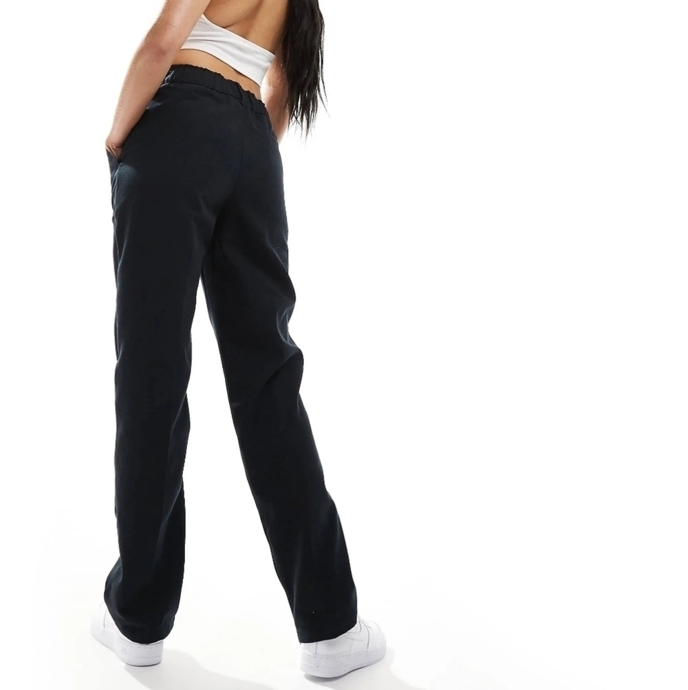 Jordan Woven High Waist Zippered Ankle Pleated Pants Size Small New